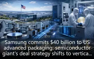 Samsung commits $40 billion to US advanced packaging: semiconductor giant's deal strategy shifts to vertical integration
