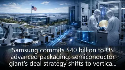Samsung commits $40 billion to US advanced packaging: semiconductor giant's deal strategy shifts to vertical integration