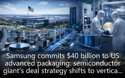 Samsung commits $40 billion to US advanced packaging: semiconductor giant's deal strategy shifts to vertical integration