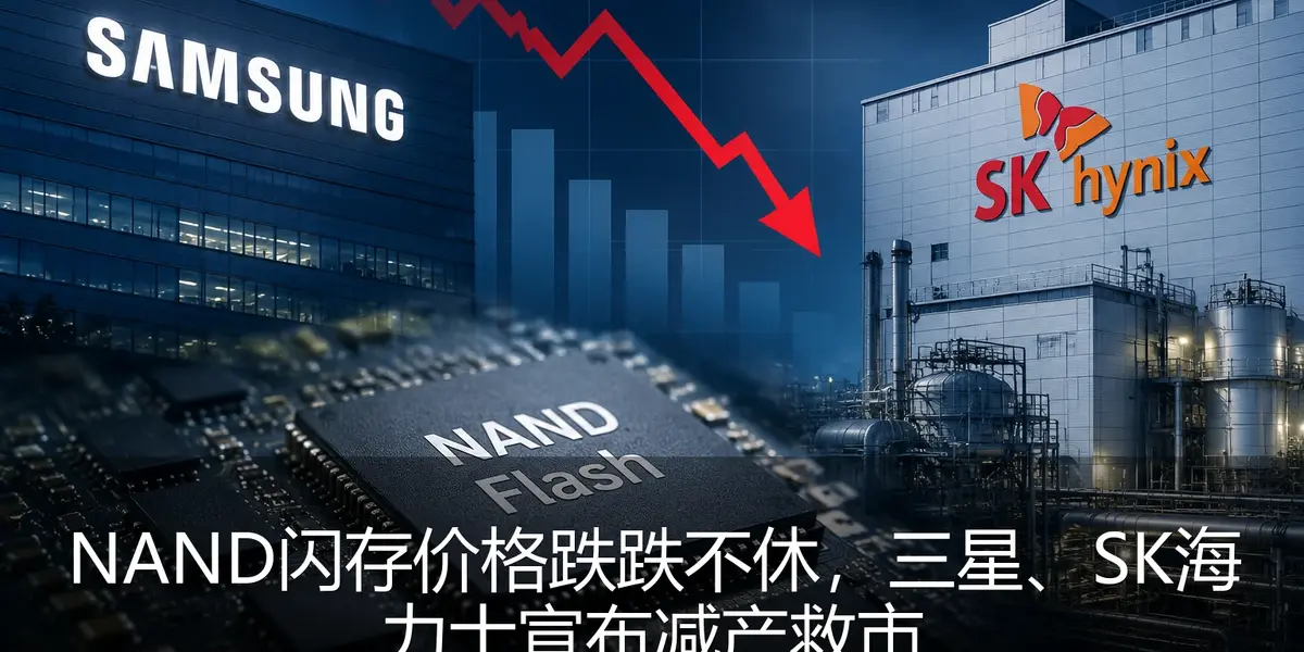 NAND闪存价格跌跌不休，三星、SK海力士宣布减产救市