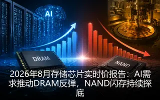2026年8月存储芯片实时价报告：AI需求推动DRAM反弹，NAND闪存持续探底