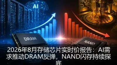 2026年8月存储芯片实时价报告：AI需求推动DRAM反弹，NAND闪存持续探底