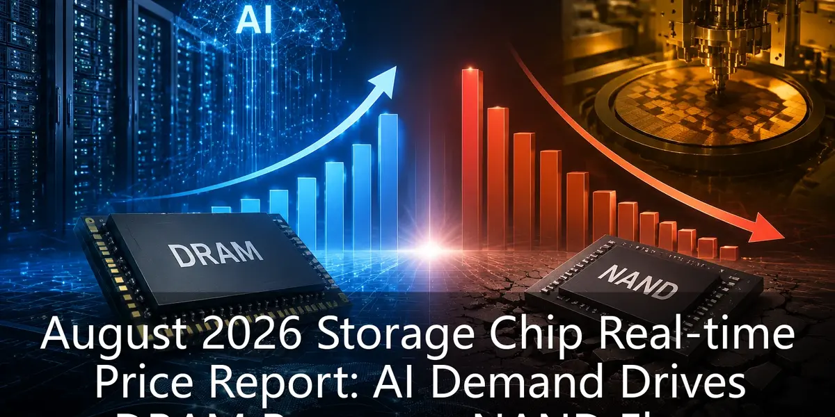 August 2026 Storage Chip Real-time Price Report: AI Demand Drives DRAM Recovery, NAND Flash Continues to Bottom Out