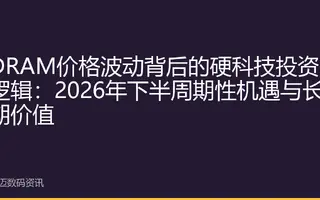 DRAM价格波动背后的硬科技投资逻辑：2026年下半周期性机遇与长期价值