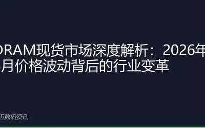 DRAM现货市场深度解析:2026年8月价格波动背后的行业变革