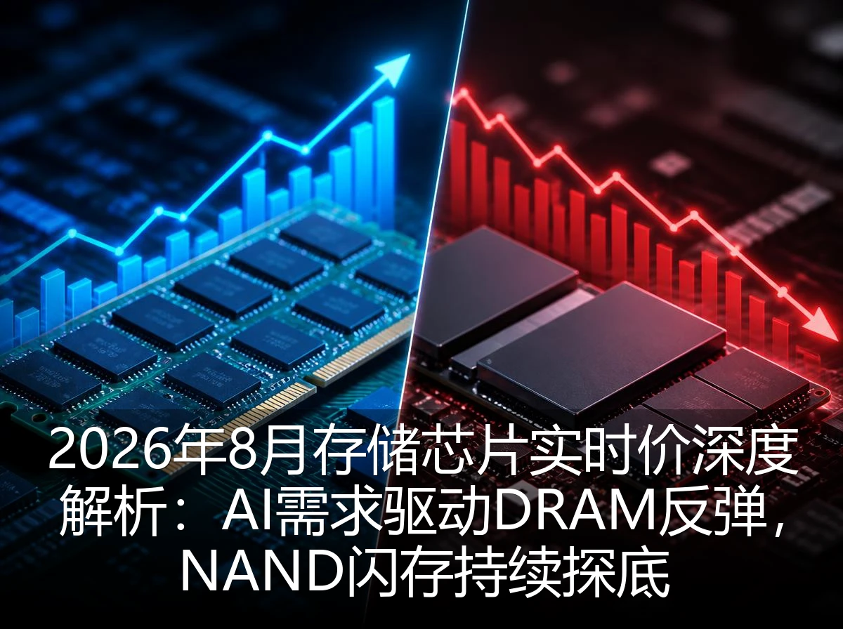 2026年8月存储芯片实时价深度解析：AI需求驱动DRAM反弹，NAND闪存持续探底