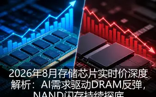 2026年8月存储芯片实时价深度解析：AI需求驱动DRAM反弹，NAND闪存持续探底