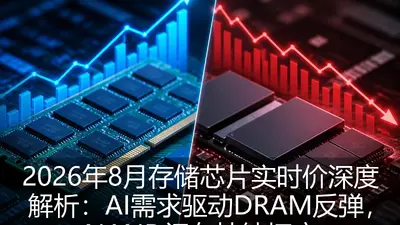 2026年8月存储芯片实时价深度解析：AI需求驱动DRAM反弹，NAND闪存持续探底