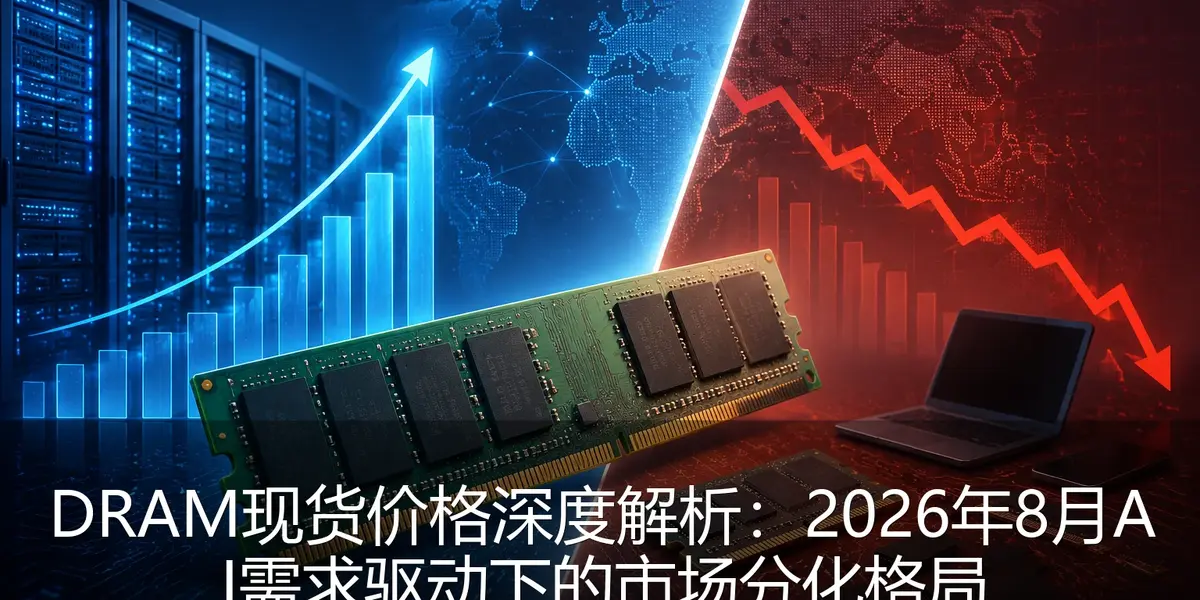 DRAM现货价格深度解析：2026年8月AI需求驱动下的市场分化格局
