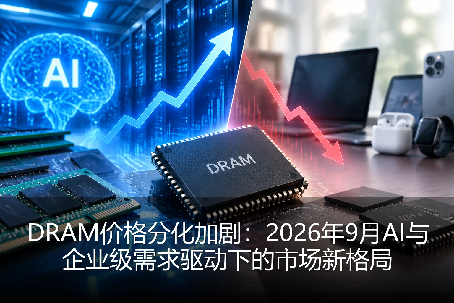 DRAM价格分化加剧：2026年9月AI与企业级需求驱动下的市场新格局
