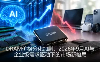 DRAM价格分化加剧：2026年9月AI与企业级需求驱动下的市场新格局