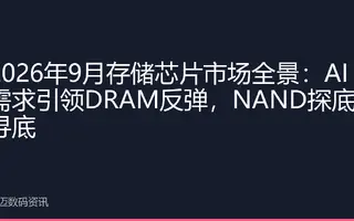 2026年9月存储芯片市场全景：AI需求引领DRAM反弹，NAND探底寻底