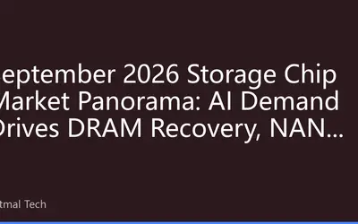 September 2026 Storage Chip Market Panorama: AI Demand Drives DRAM Recovery, NAND Bottoming Out