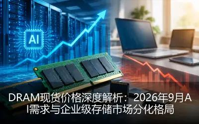 DRAM现货价格深度解析:2026年9月AI需求与企业级存储市场分化格局