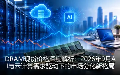 DRAM现货价格深度解析:2026年9月AI与云计算需求驱动下的市场分化新格局