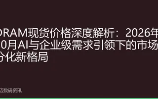 DRAM现货价格深度解析：2026年10月AI与企业级需求引领下的市场分化新格局