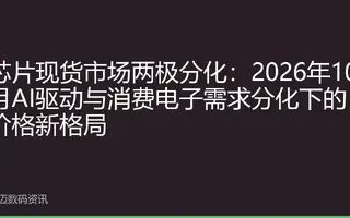 芯片现货市场两极分化：2026年10月AI驱动与消费电子需求分化下的价格新格局